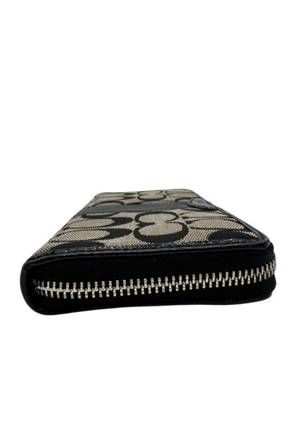 COACH  ZIPPER AROUND MONOGRAM BLACK - Image 6